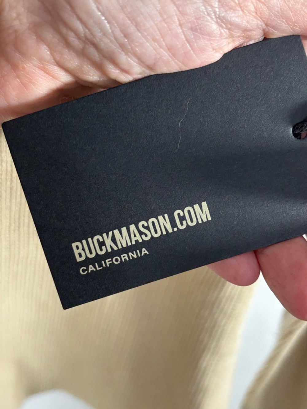 NWT BUCK MASON Men’s Vintage Thermal Surplus Tee - in Sand Dune Size M - Picture 5 of 9